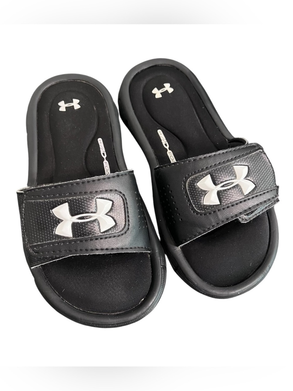 Under Armour Kids 4D Foam Adjustable Slides – Size 11K